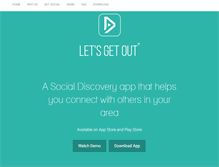 Tablet Screenshot of letsgetout.com